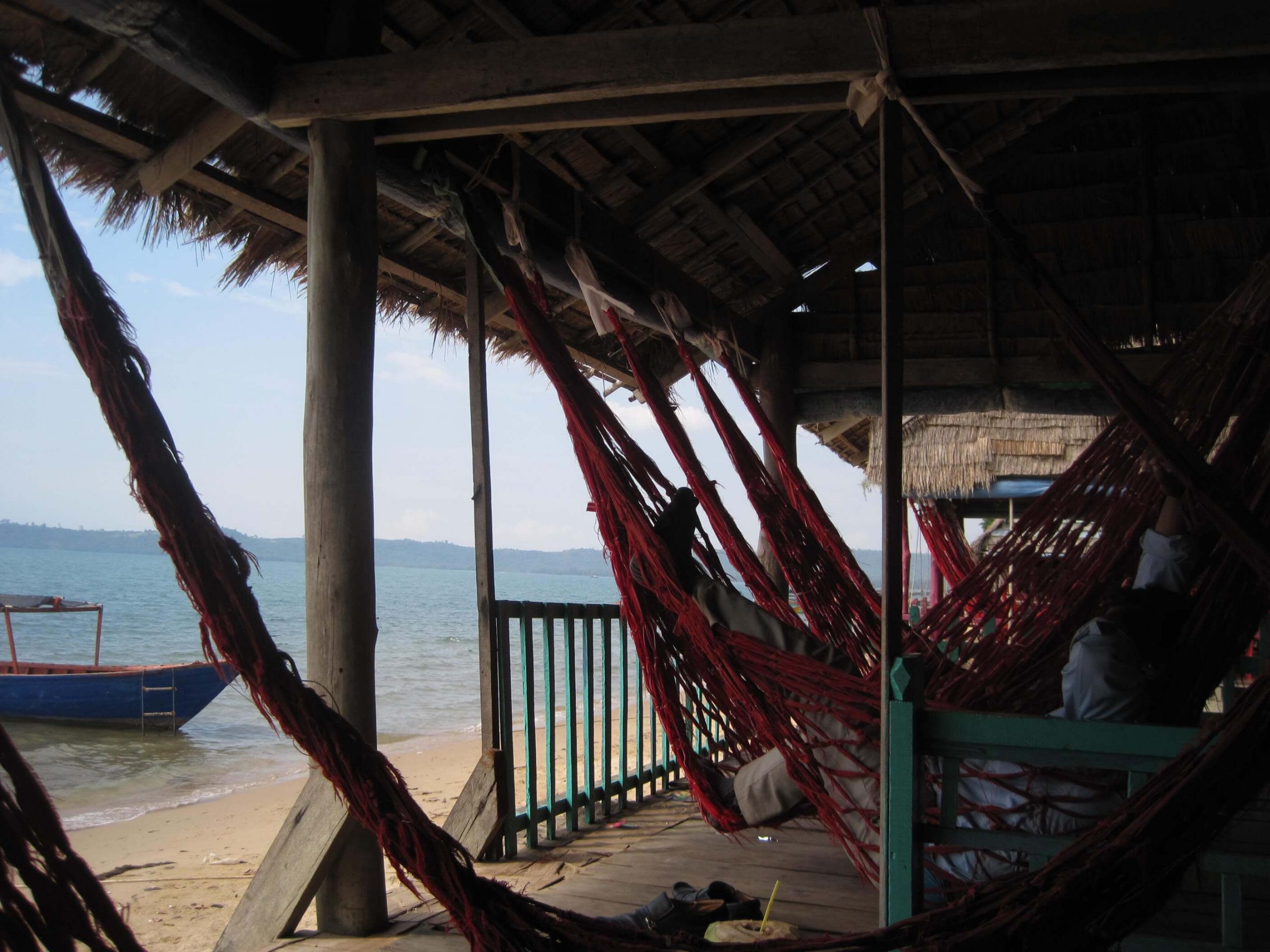 柬埔寨海滩上的吊床，我在那里等着上船去冒险旅行。开云体育总入球©开云体育登录入口手机版官网网址KettiWilhelm2015