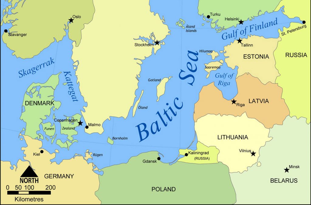 这是我拄着拐杖去过的北欧波罗的海国家的地图。